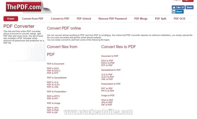 Passador para PDF